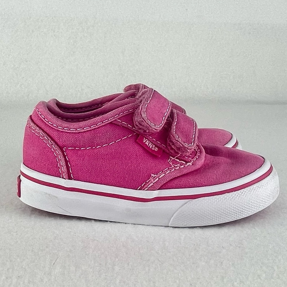 Vans Pink Low-Top Sneakers Toddler 5.5 Two Strap